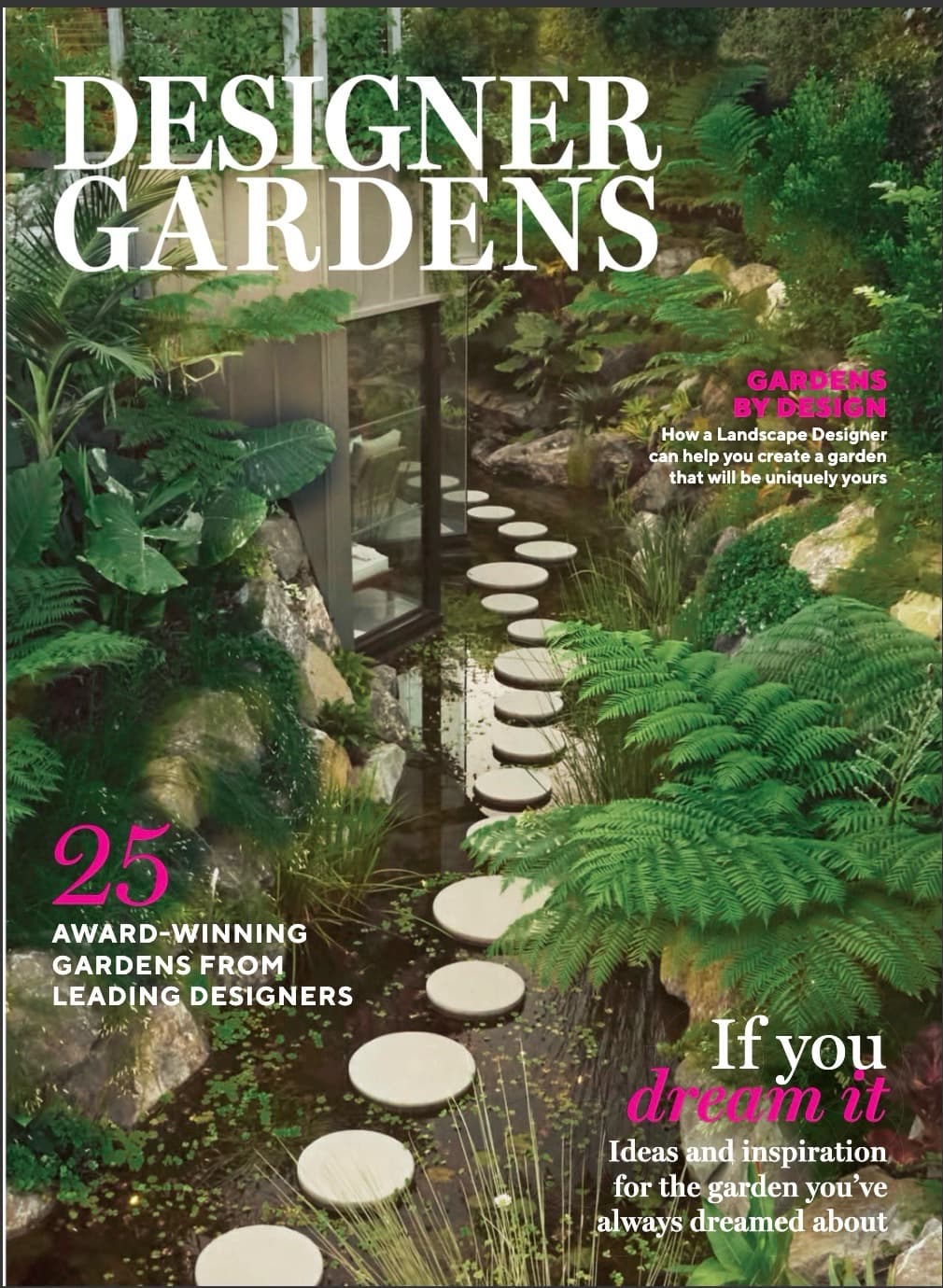 Designer Gardens 2026 — cover of the Universal Media bookazine