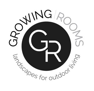Logo for Growing Rooms landscapes for outdoor living